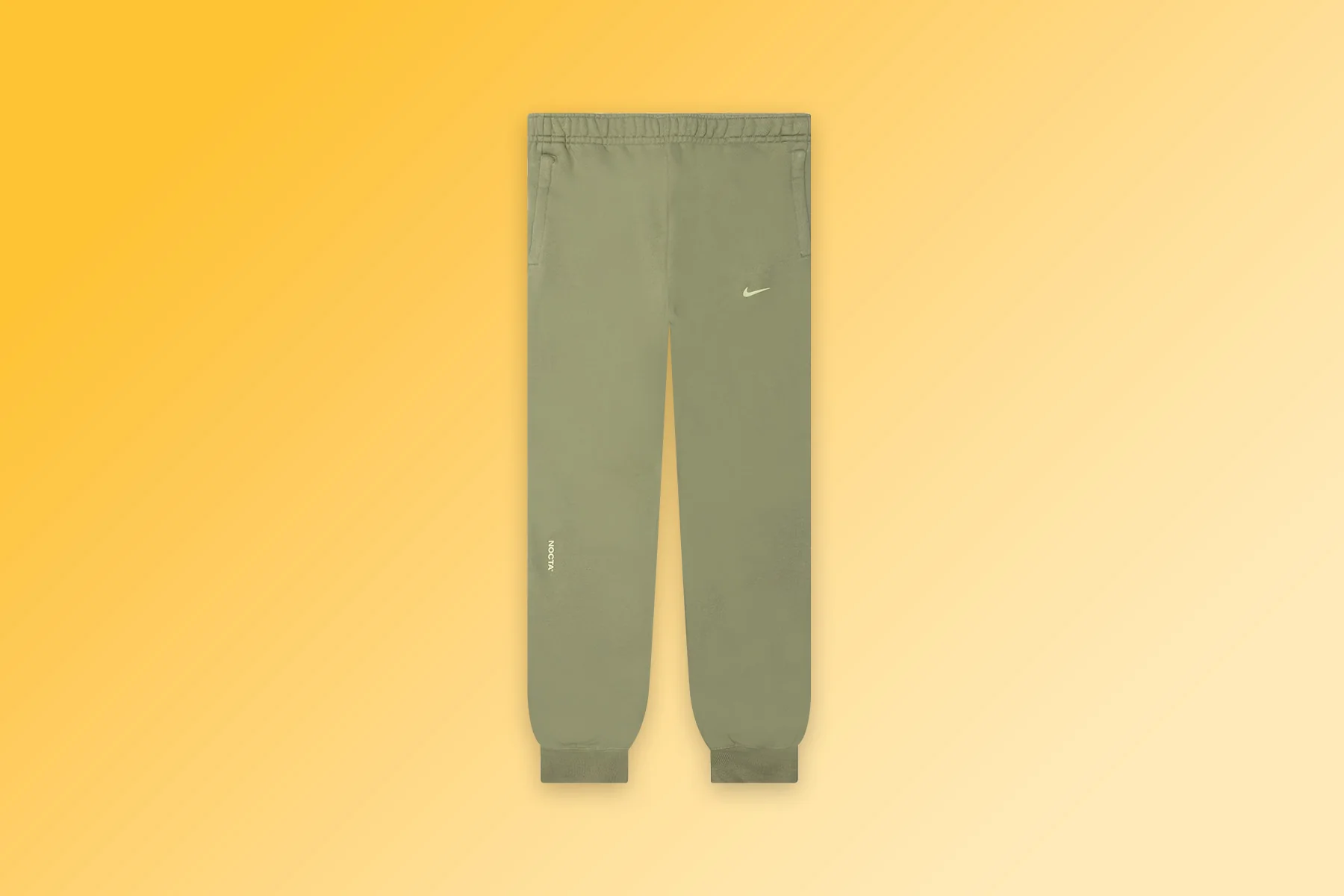 Nike x NOCTA NRG Cs Pant Fleece - Oil Green/Light Liquid Lime - Image 6