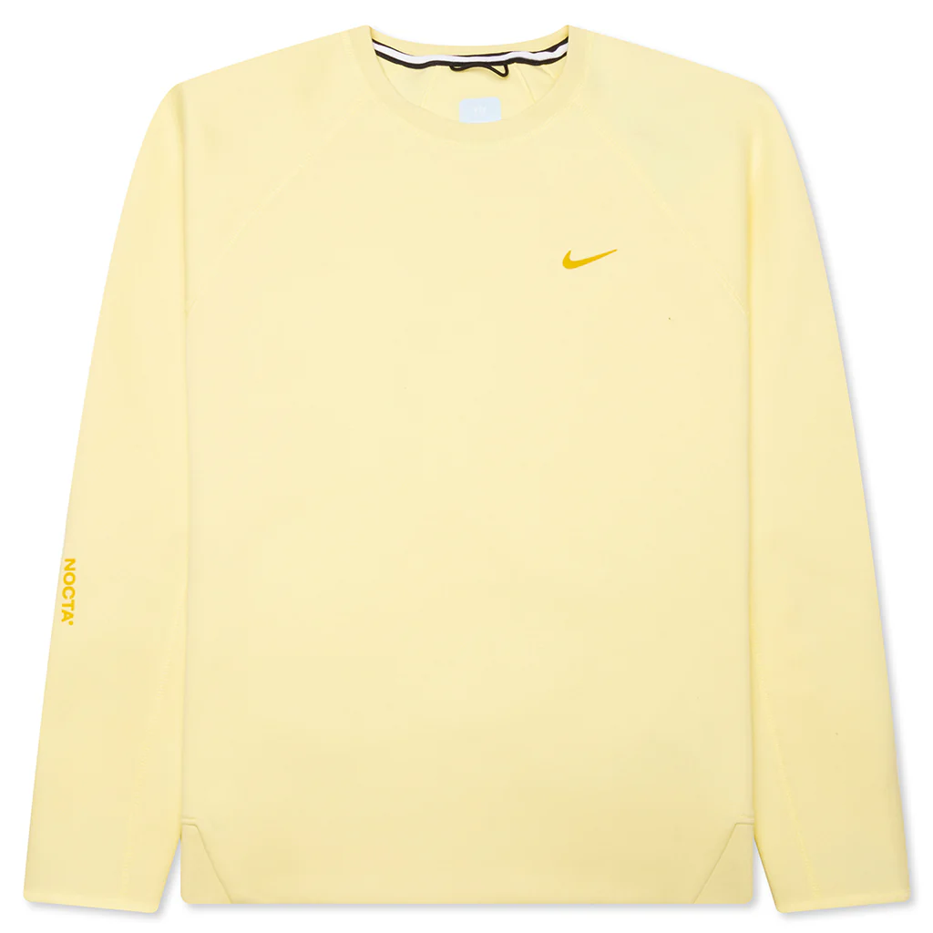 Nike x NOCTA Tech Fleece Crew - Citron Tint/Vivid Sulfur