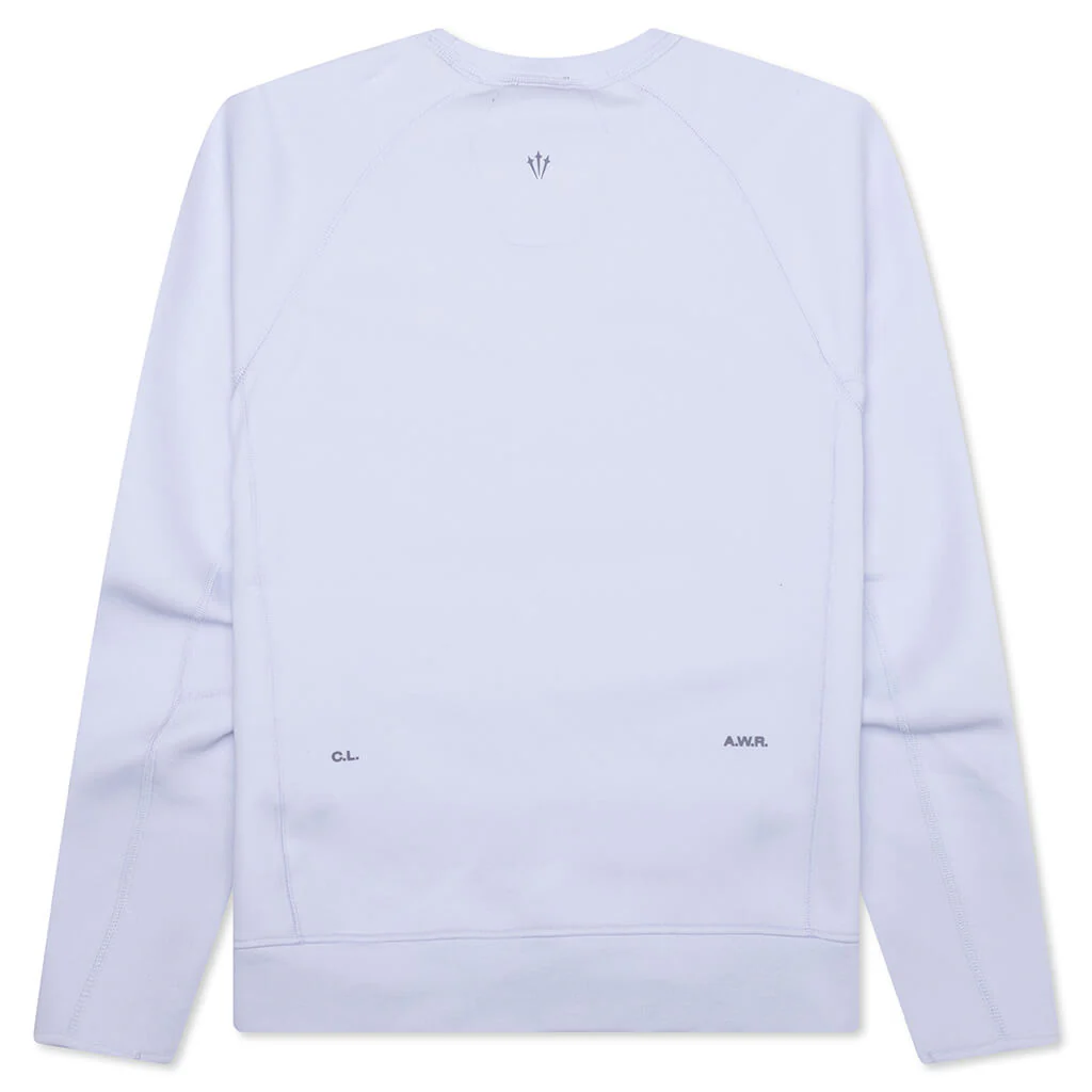 Nike x NOCTA Tech Fleece Crew - Palest Purple/Daybreak - Image 2
