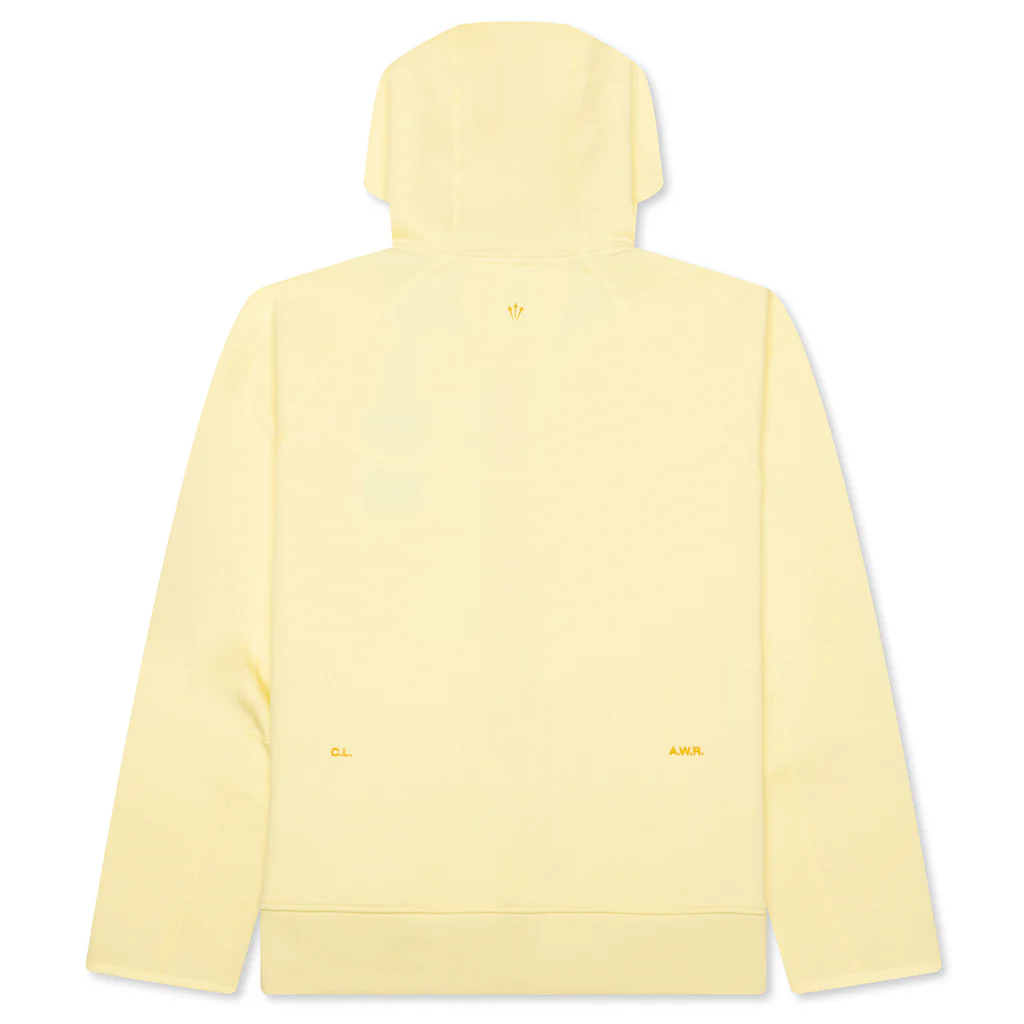 Nike x NOCTA Tech Fleece Hoodie - Citron Tint/Vivid Sulfur - Image 2