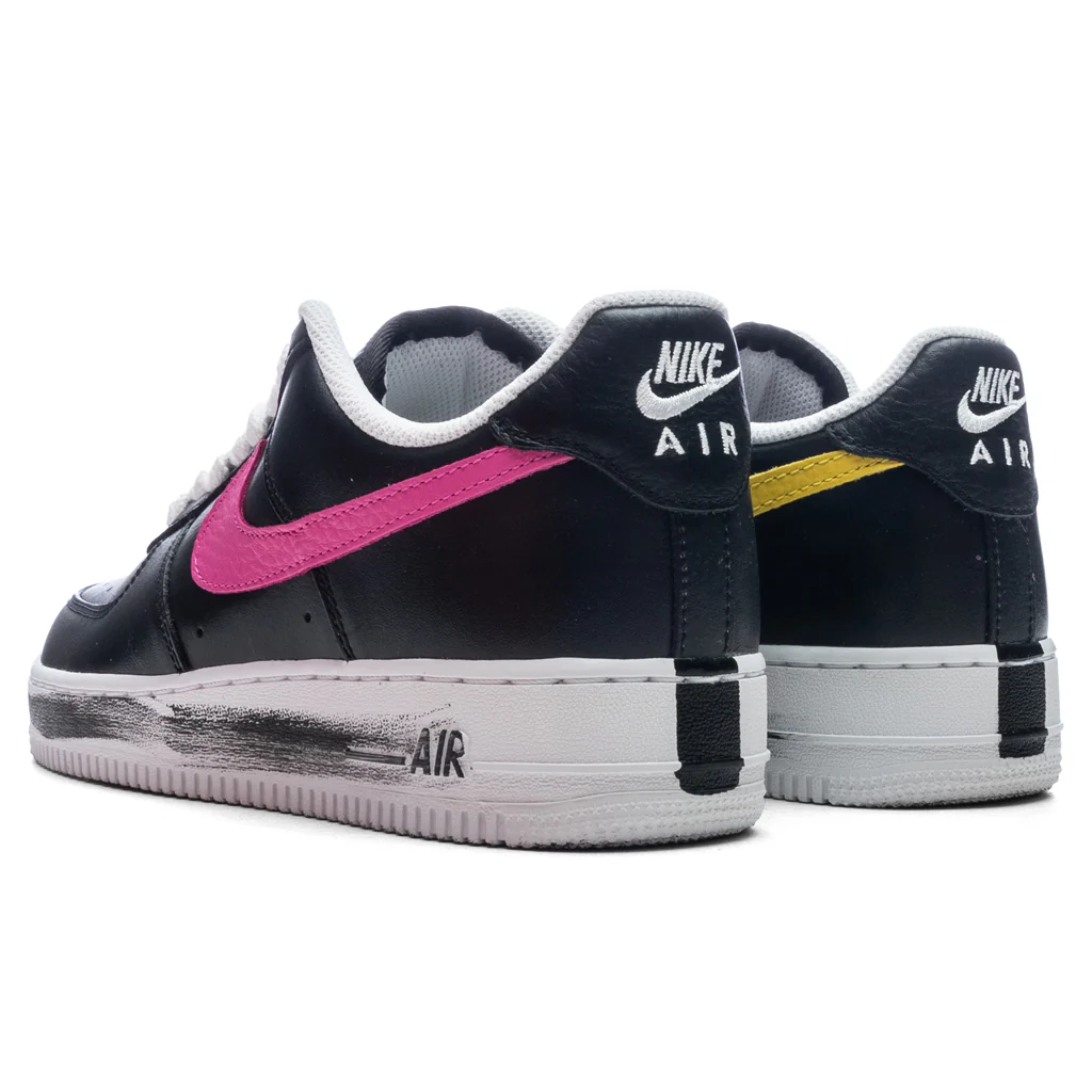 Nike x PEACEMINUSONE Air Force 1 '07 Para-Noise 3.0 - Black/New Emerald/Pinkfire - Image 3