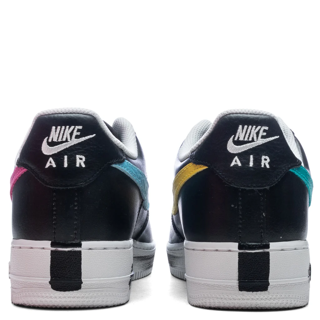 Nike x PEACEMINUSONE Air Force 1 '07 Para-Noise 3.0 - Black/New Emerald/Pinkfire - Image 4