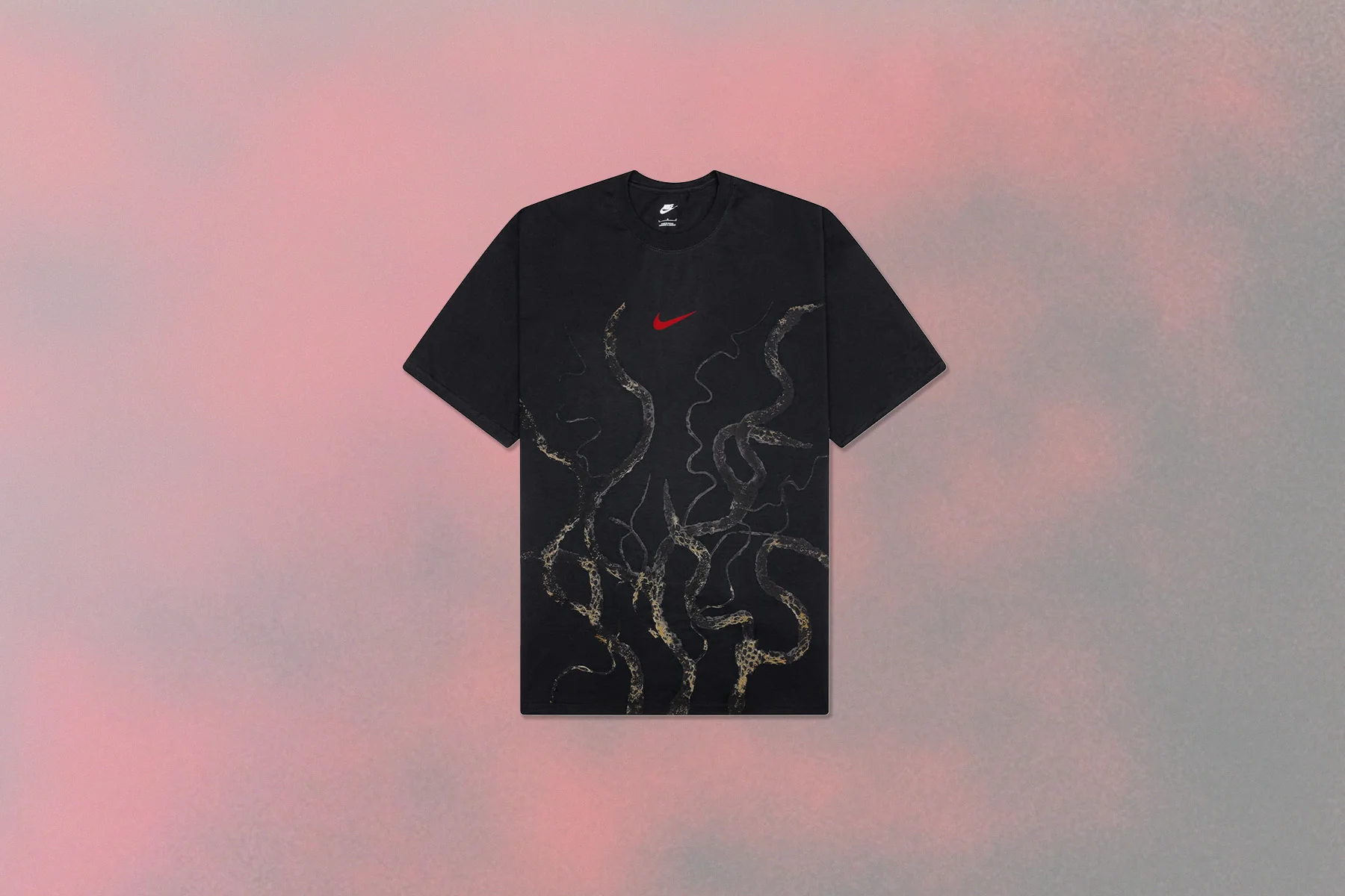 Nike x Stranger Things Max90 Tee - Off Noir/University Red - Image 5