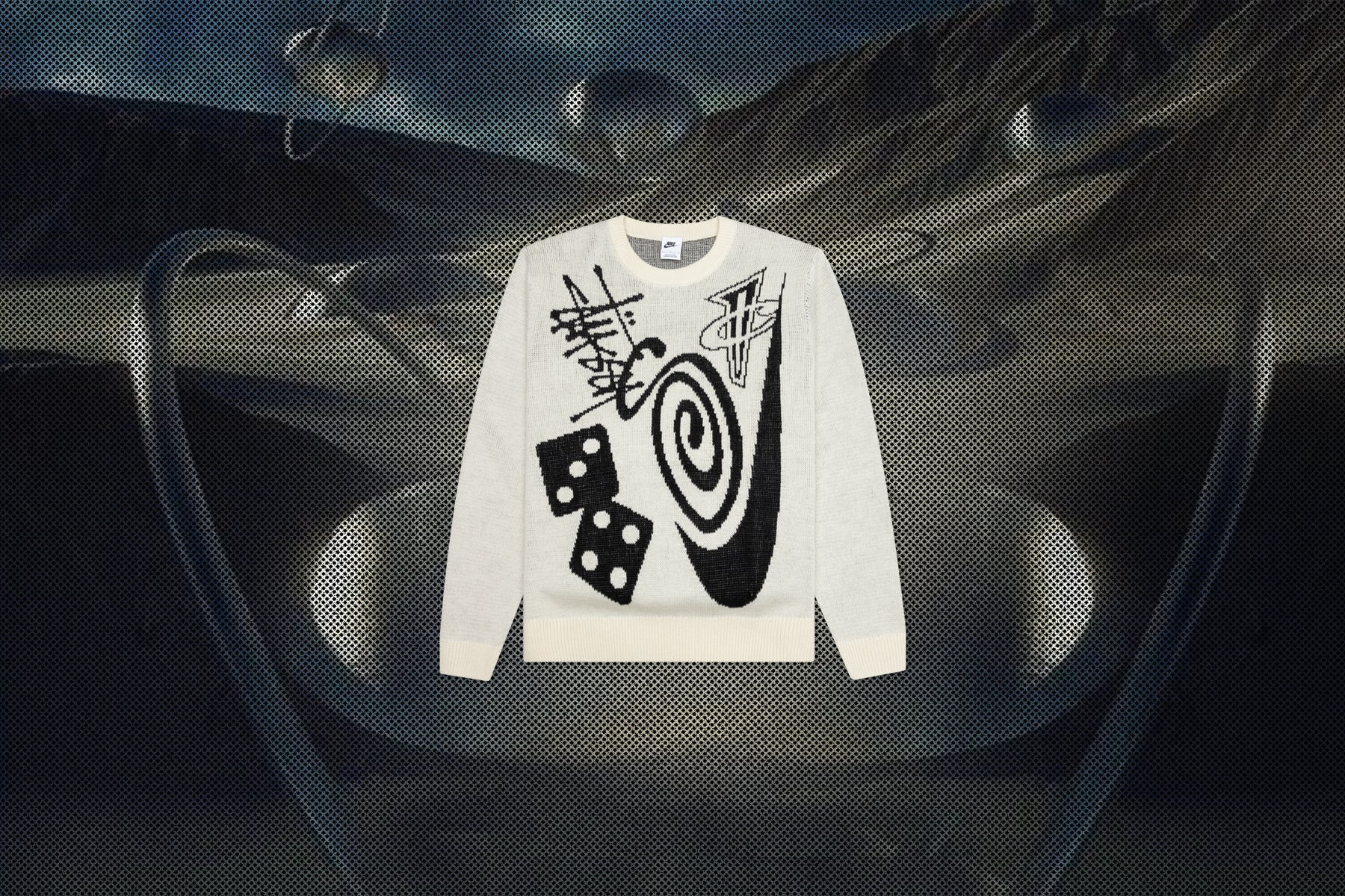 Nike x Stussy NRG L/S Knit Sweater - Fossil - Image 6