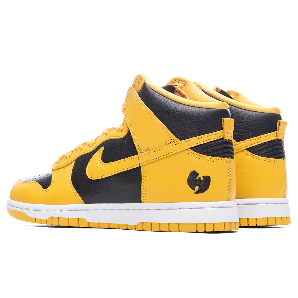 Nike x Wu-Tang Dunk High Retro Premium - Black/Pollen/White - Image 3