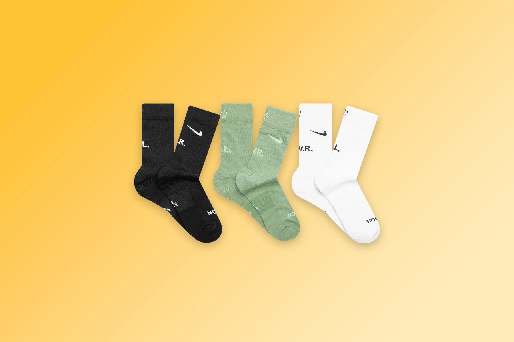 Nike x Nocta NRG SNKR Sox Crew 3PR - Multi Color - Image 8