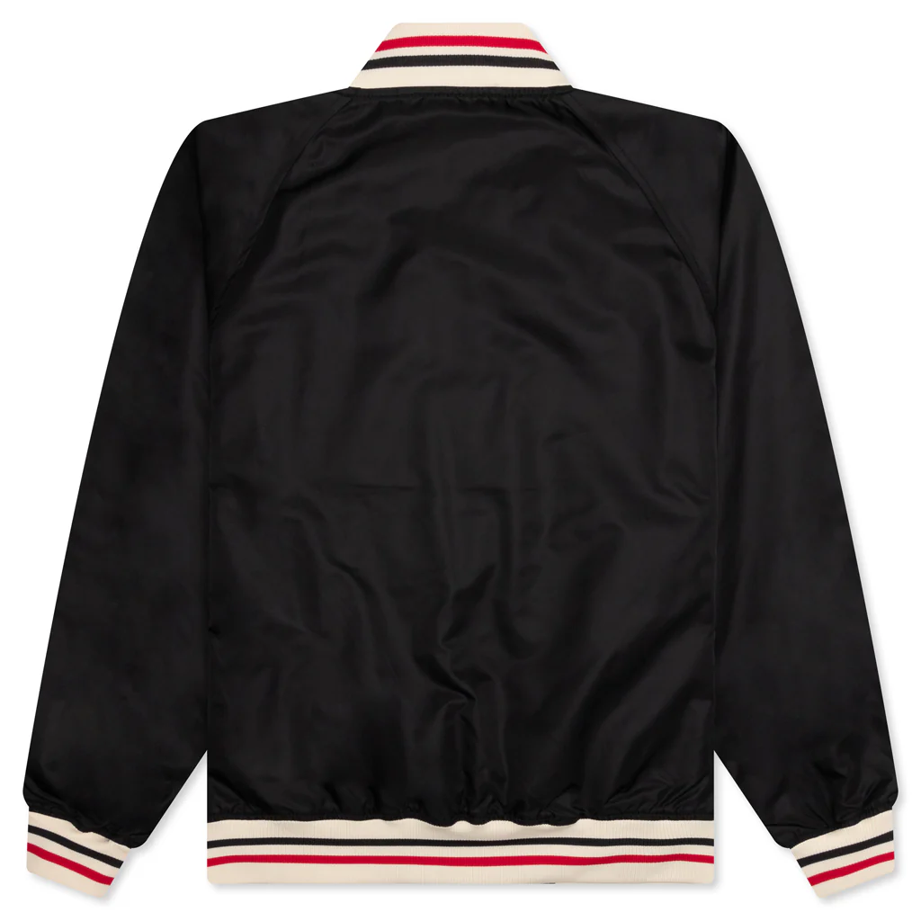 Nylon Stadium Jacket - Black - Image 2