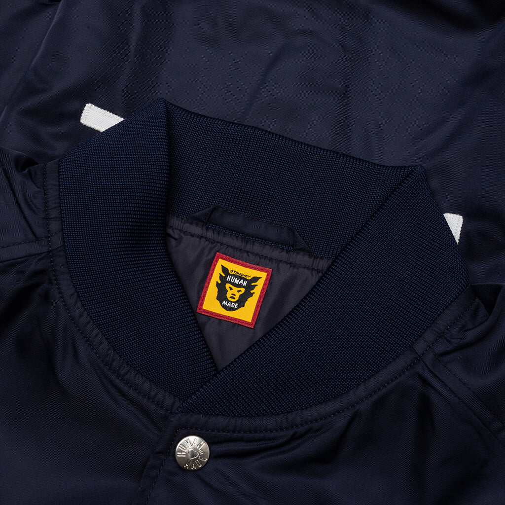 Nylon Stadium Jacket - Navy - Image 3