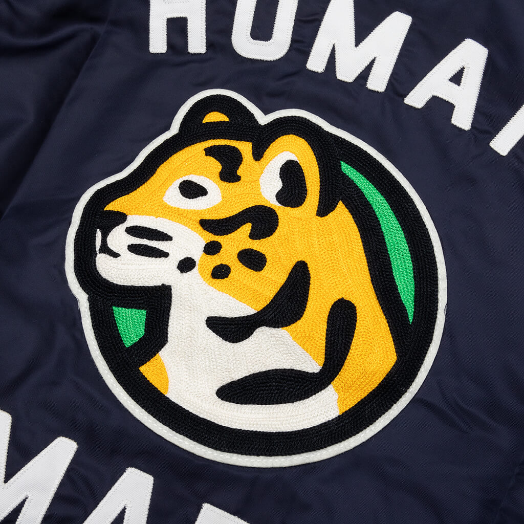 Nylon Stadium Jacket - Navy - Image 4