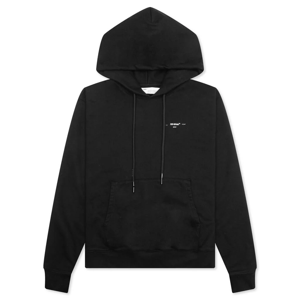 Logo Slim Hoodie - Black/White