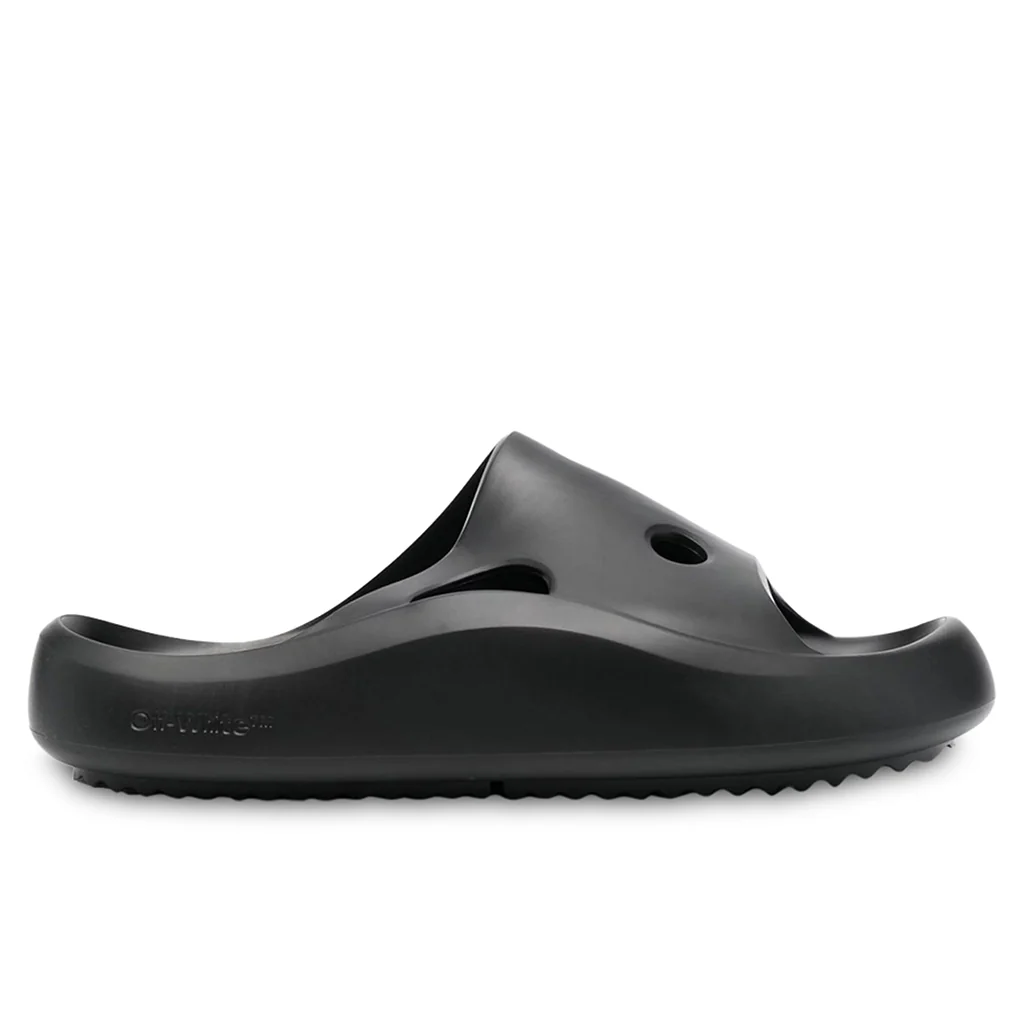 Meteor Rubber Slider - Black/Black