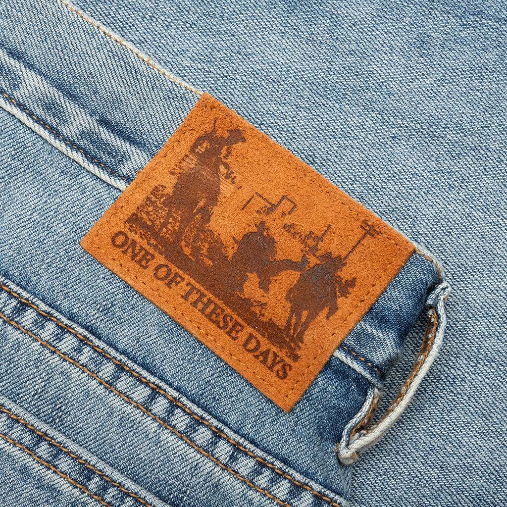 Better Days Straight Leg Jeans - Washed Denim - Image 4