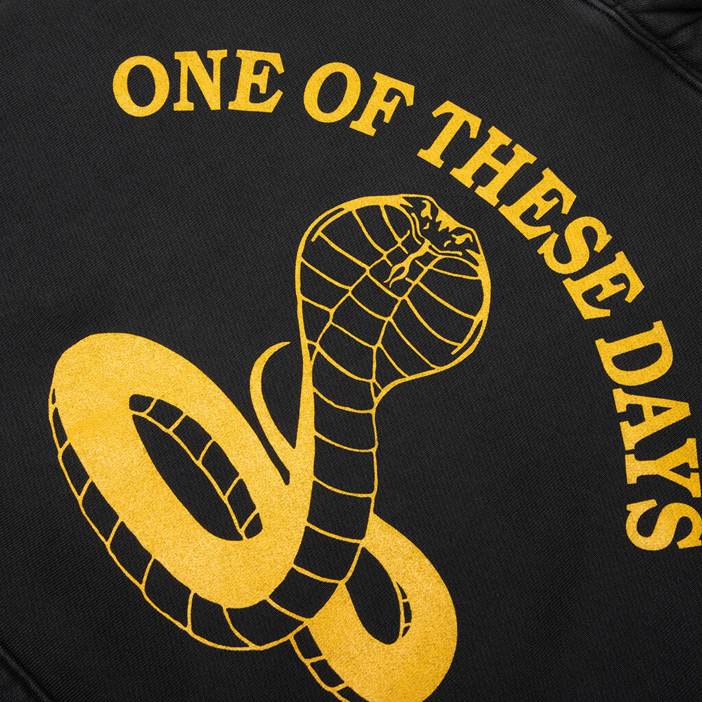 Cobra Pullover Hoodie - Washed Black - Image 3
