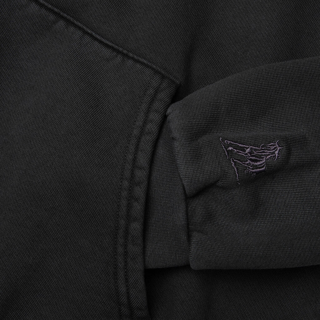Cobra Pullover Hoodie - Washed Black - Image 4