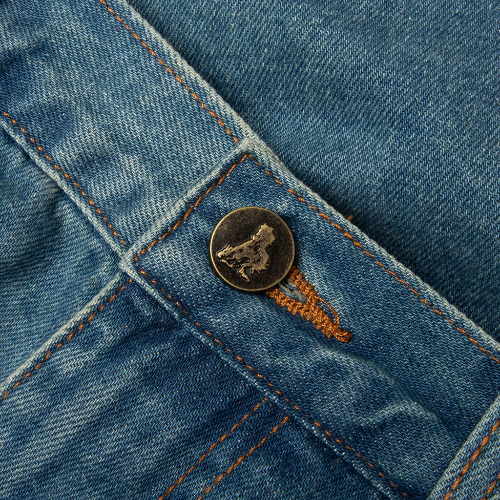 Denim Painter Shorts - Indigo - Image 3