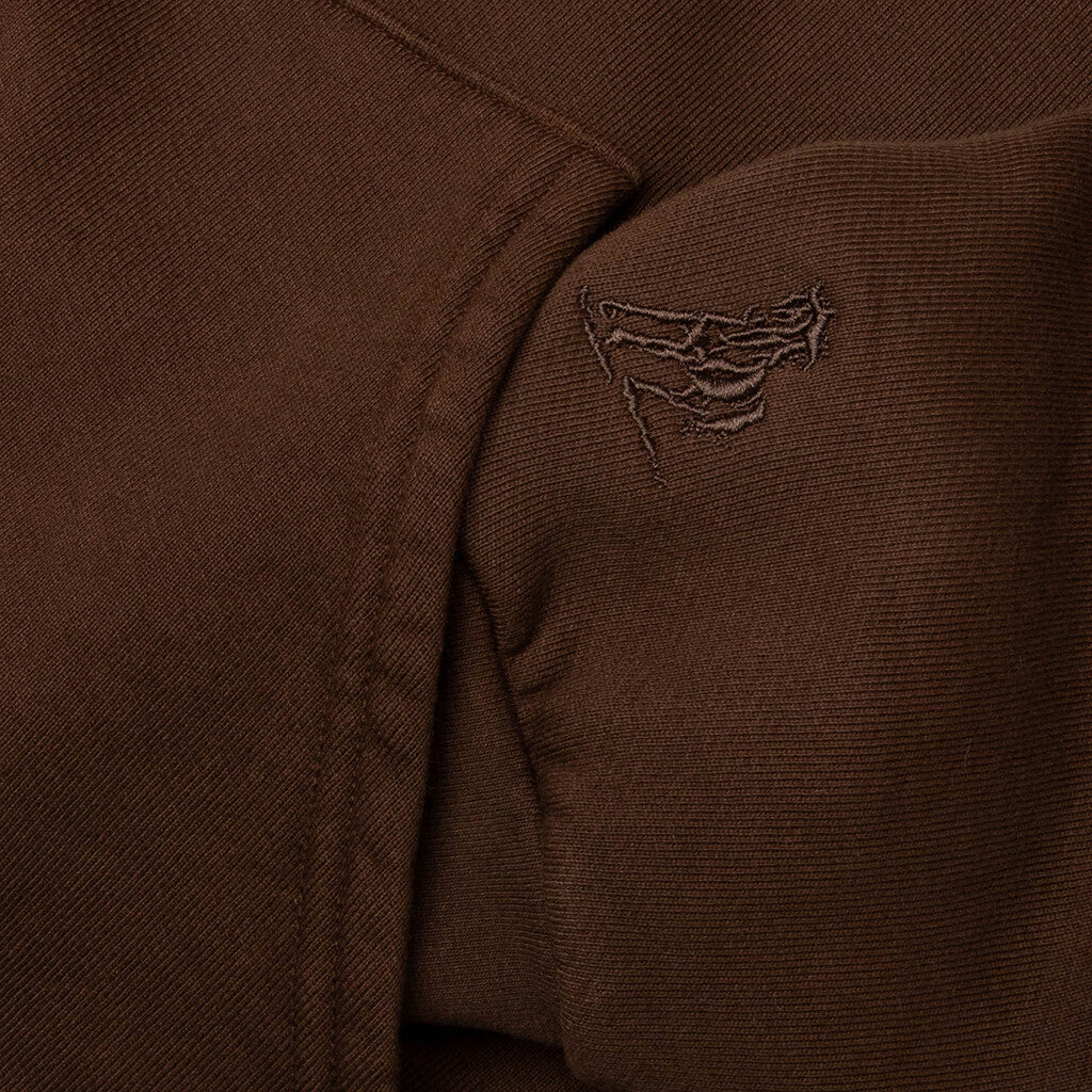 Follow The Road Pullover Hoodie - Dark Brown - Image 4