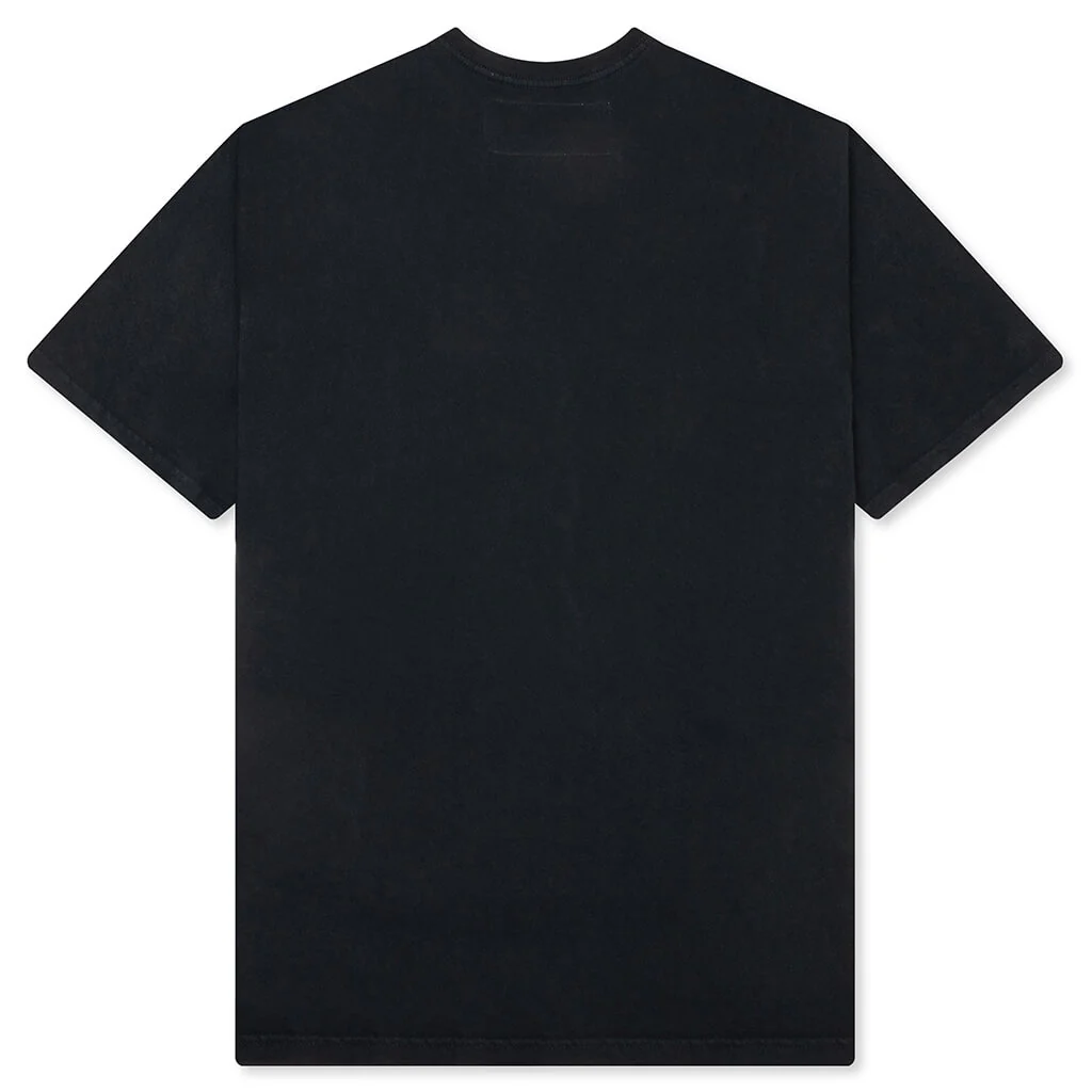 Glad You're Here With Me T-Shirt - Hard Washed Black - Image 2