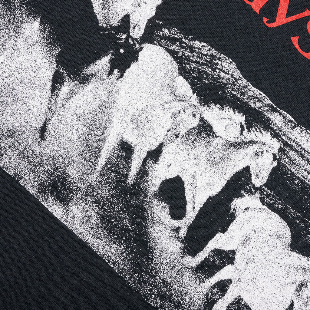 Glad You're Here With Me T-Shirt - Hard Washed Black - Image 3