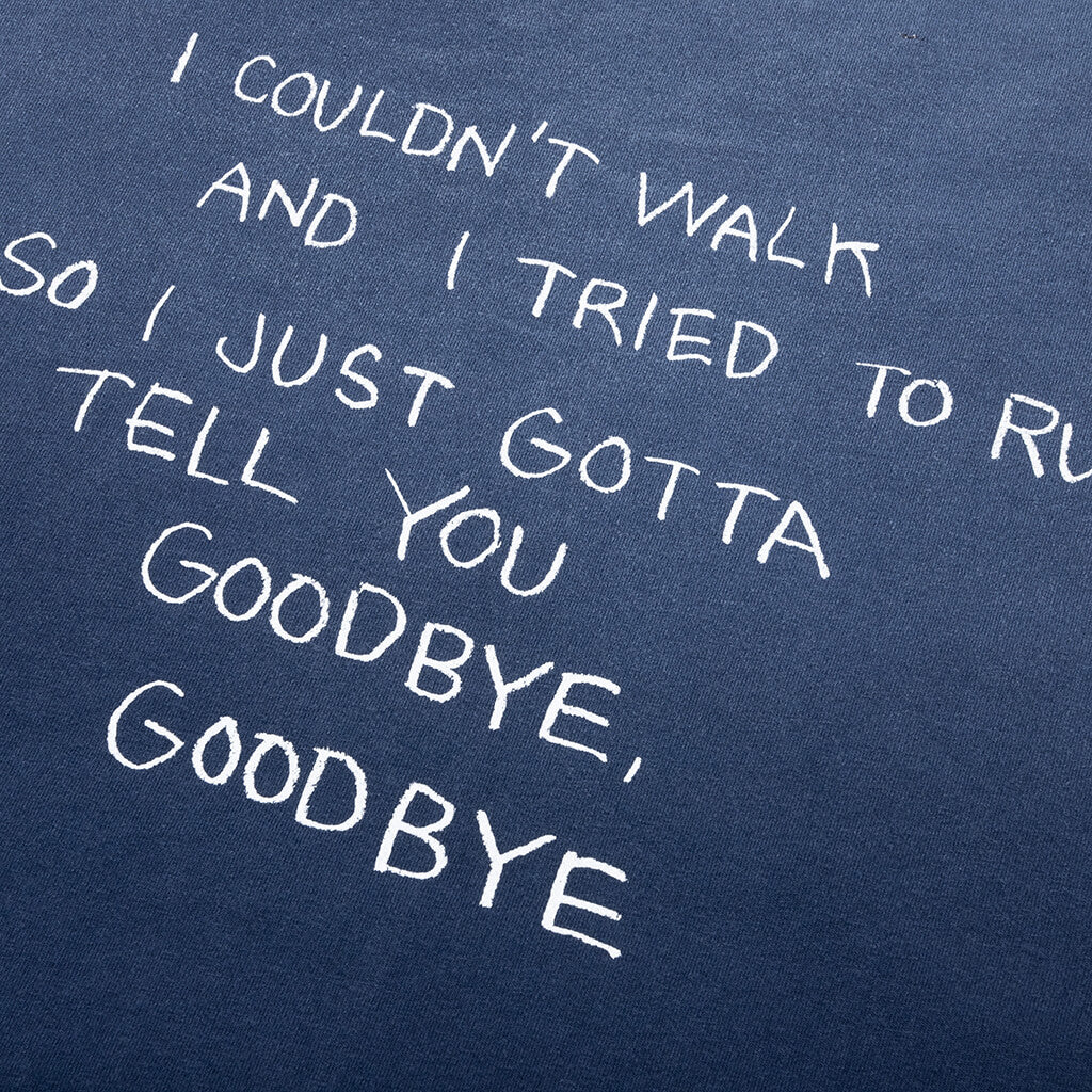Goodbye, Goodbye Tee - Navy Blue - Image 4