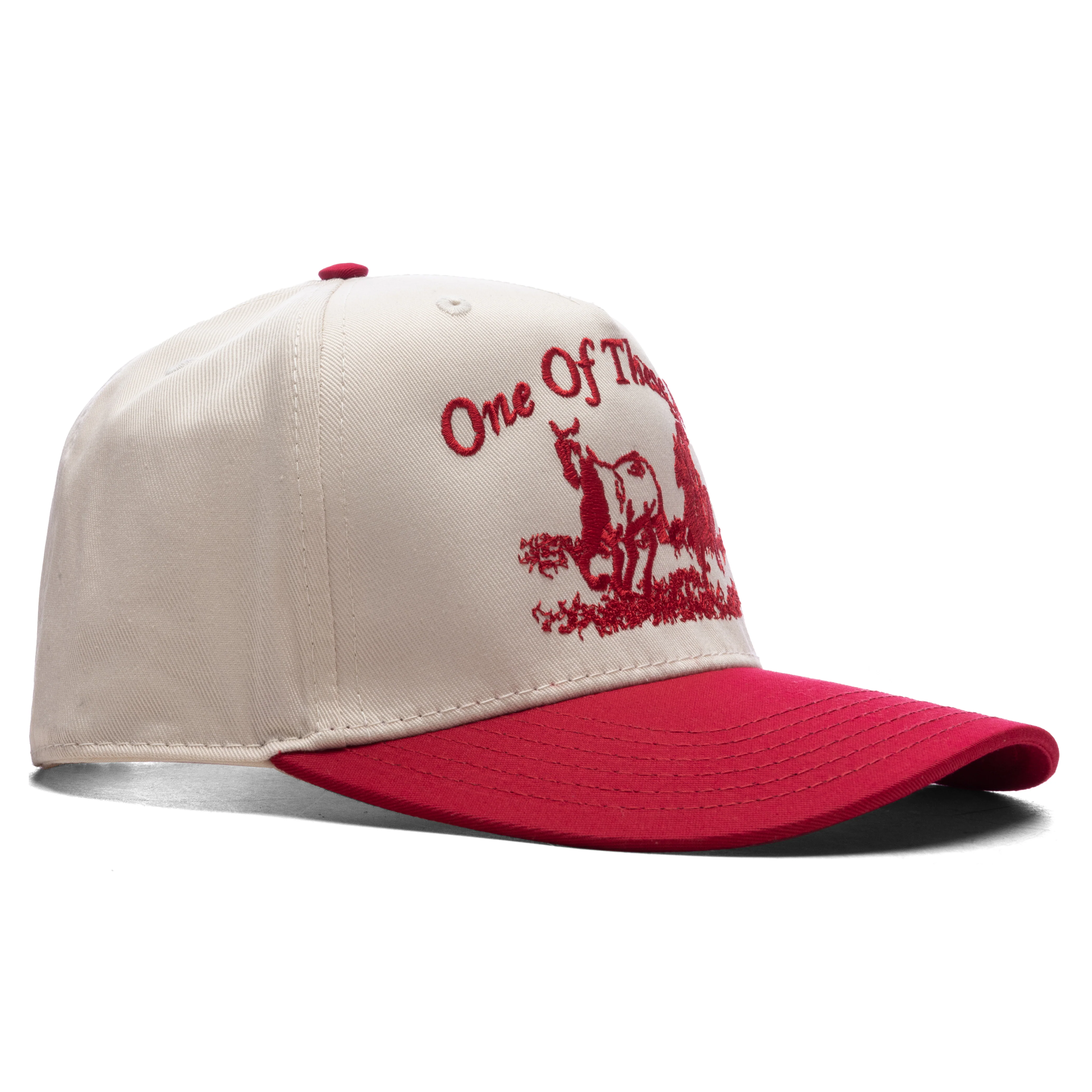 Just For A Moment 5-Panel Hat - Natural/Red - Image 3