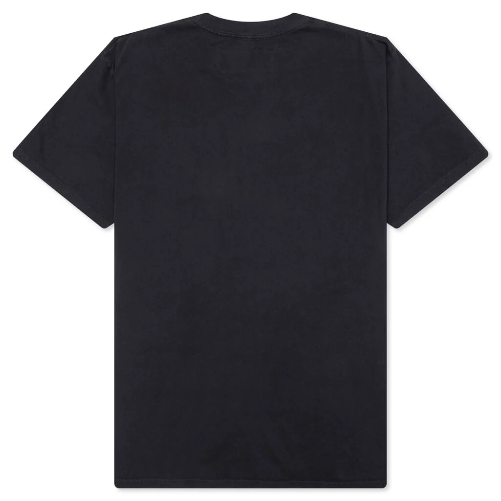 Long Horn Short Sleeve T-Shirt - Washed Black - Image 2