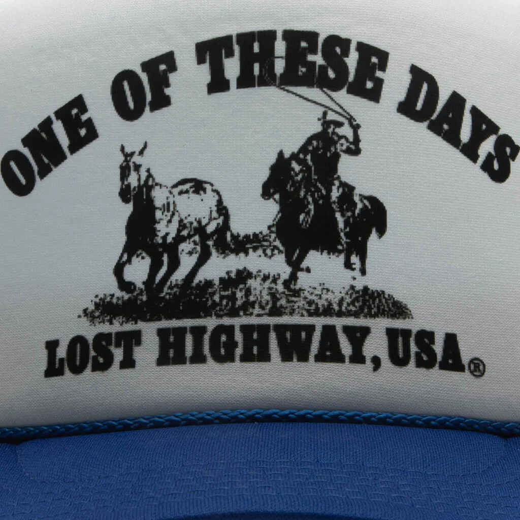 Lost Highway Trucker - Royal Blue/White - Image 4