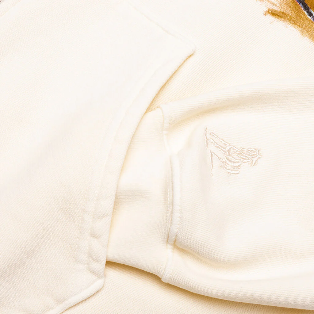 Mornings First Remark Zip Up Hoodie - Bone - Image 4