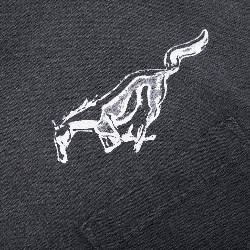 Mustang Cross Tee - Washed Black - Image 3
