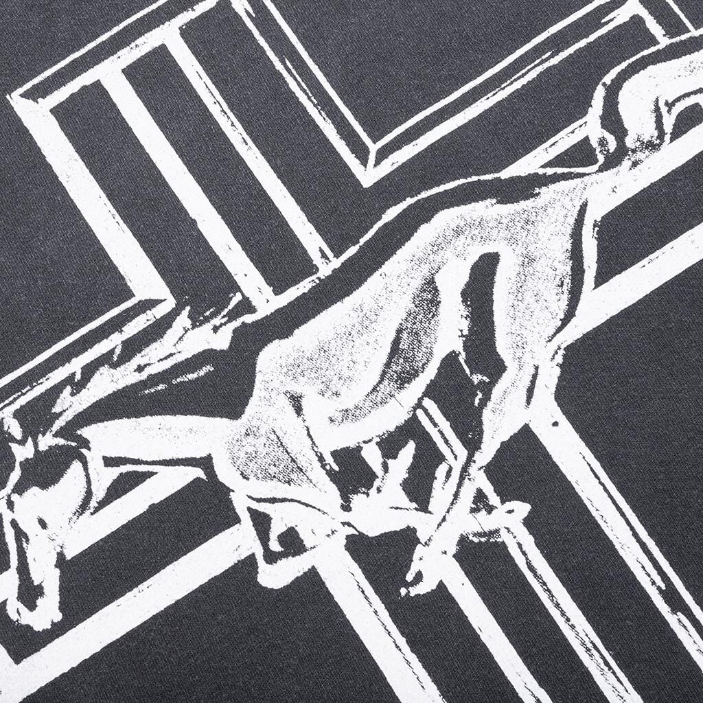 Mustang Cross Tee - Washed Black - Image 4