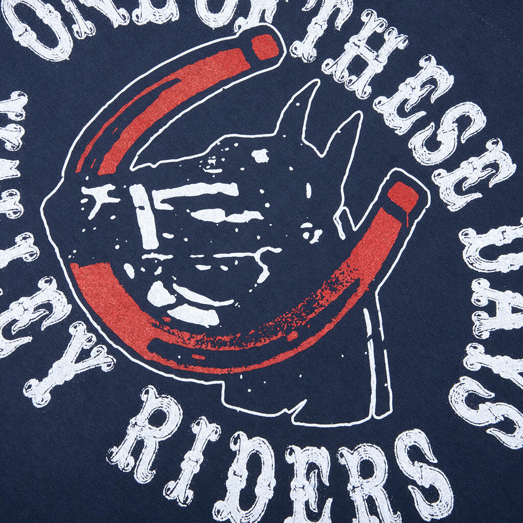 Valley Riders T-Shirt - Sun Faded Washed Navy - Image 4