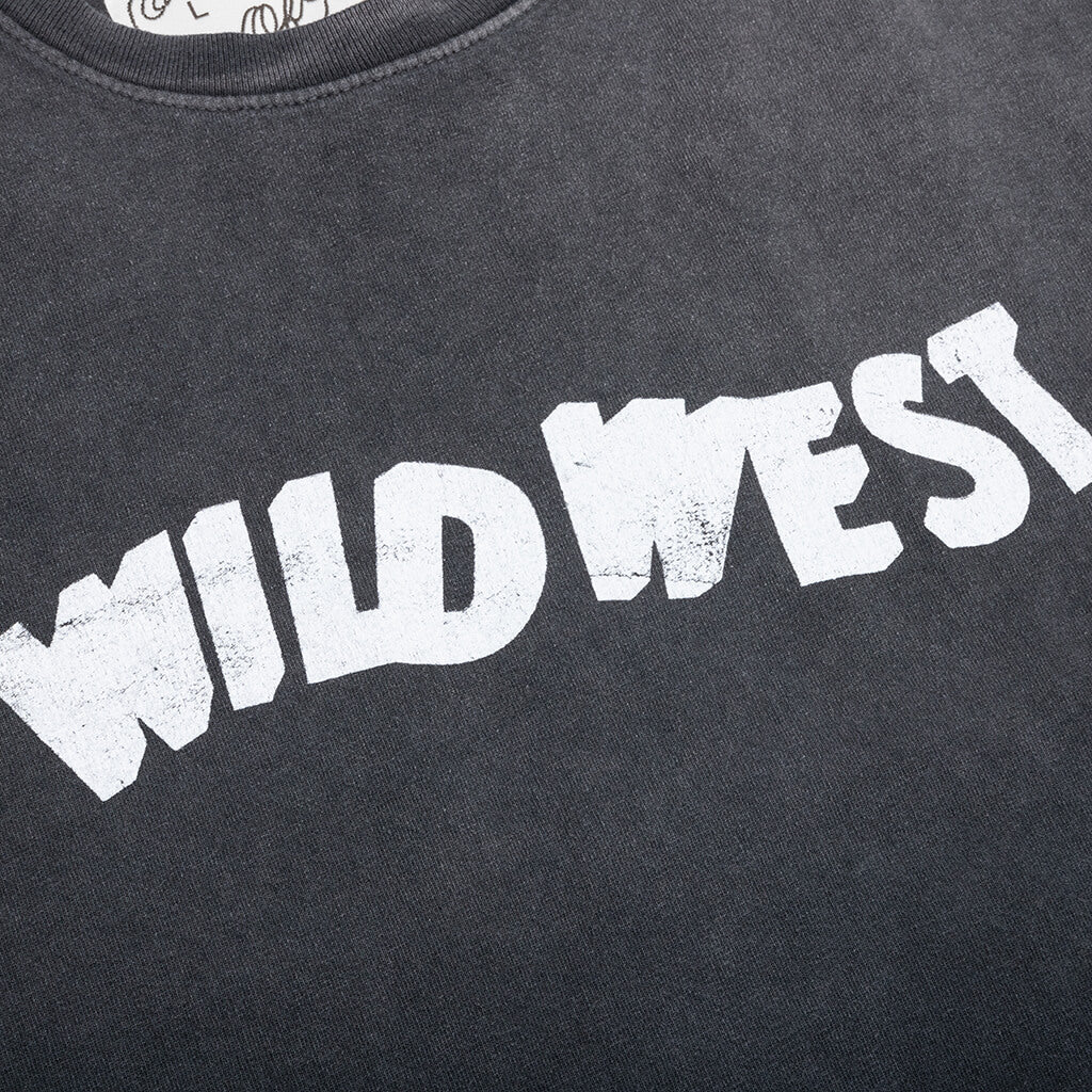 Wild West Tee - Sun Faded Washed Black - Image 3