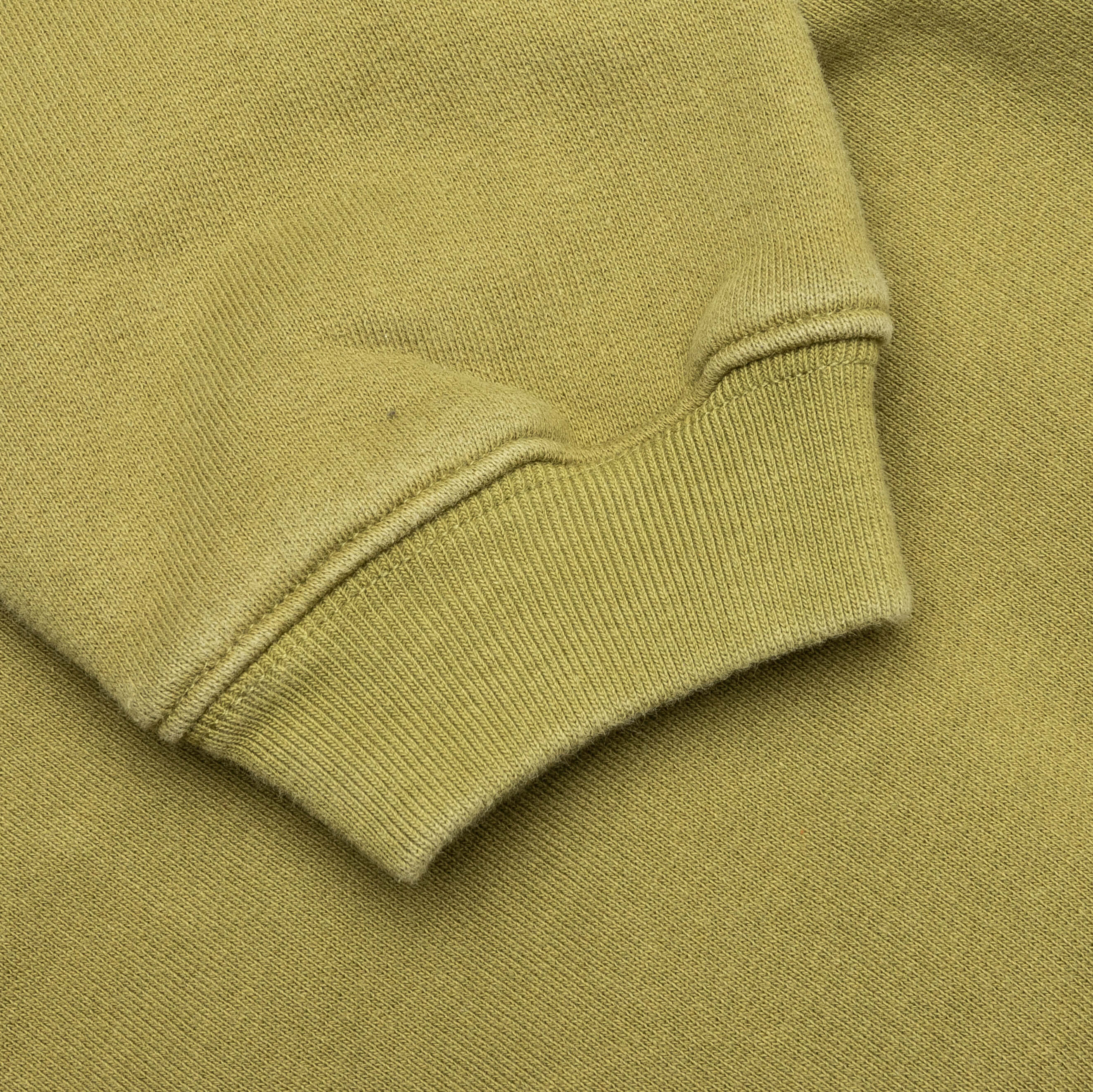 Outline Zip Hoodie - Olive - Image 4