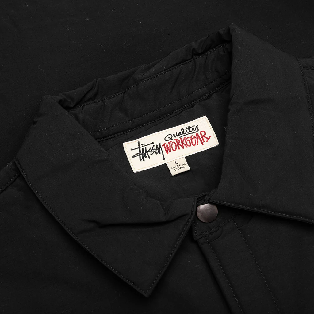 Padded Tech Over Shirt - Black - Image 3