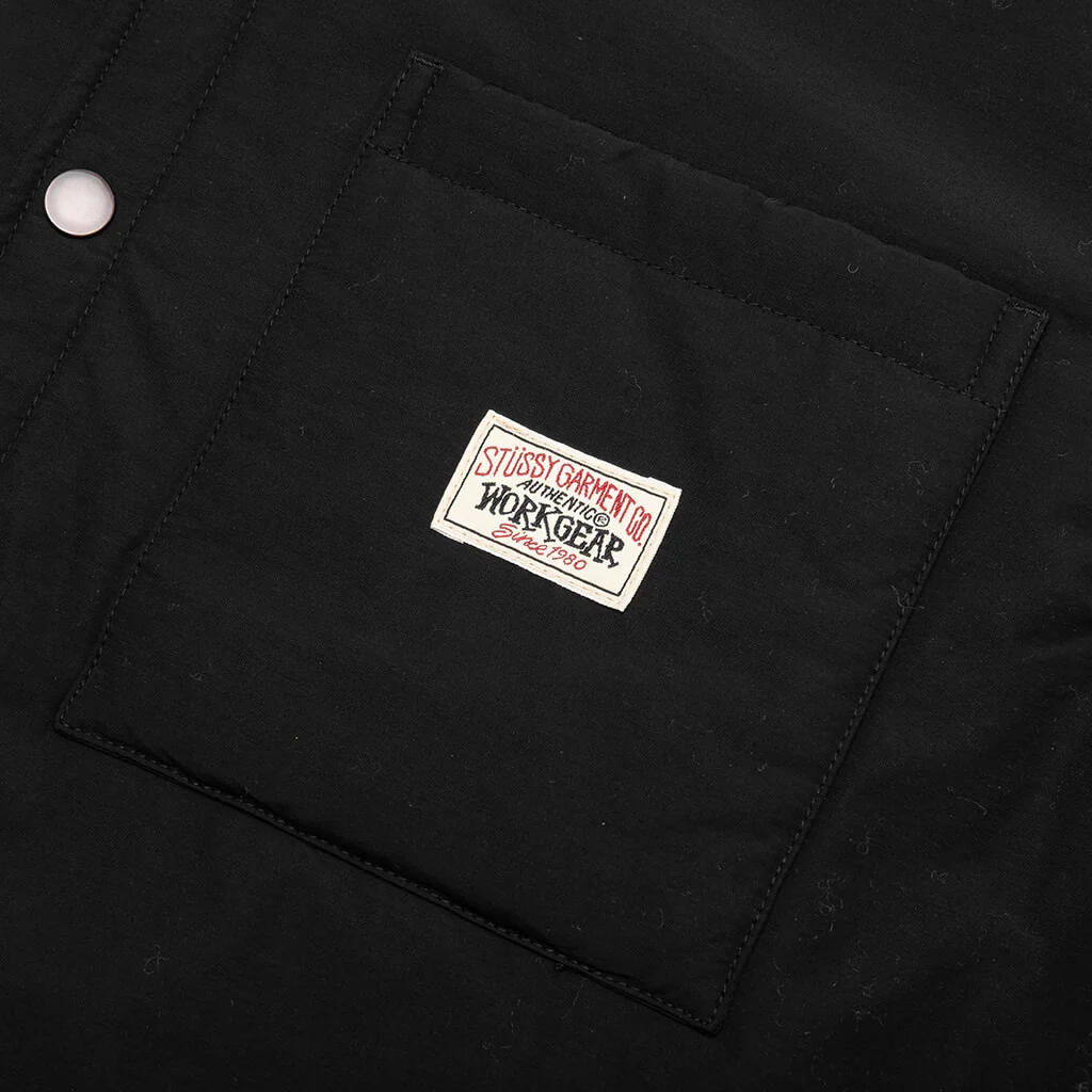 Padded Tech Over Shirt - Black - Image 4