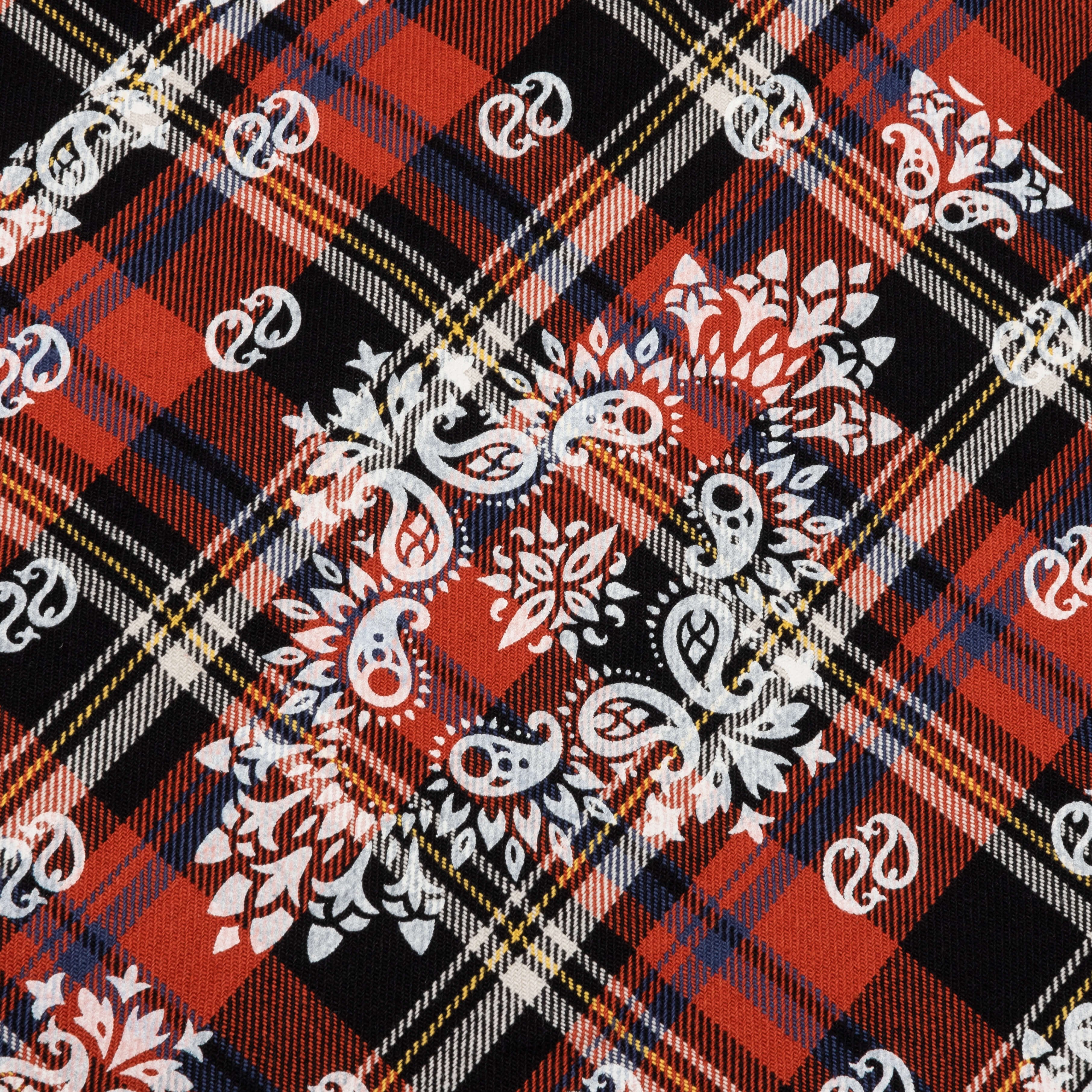 Paisley Printed Flannel Shirt - Black Multi - Image 5