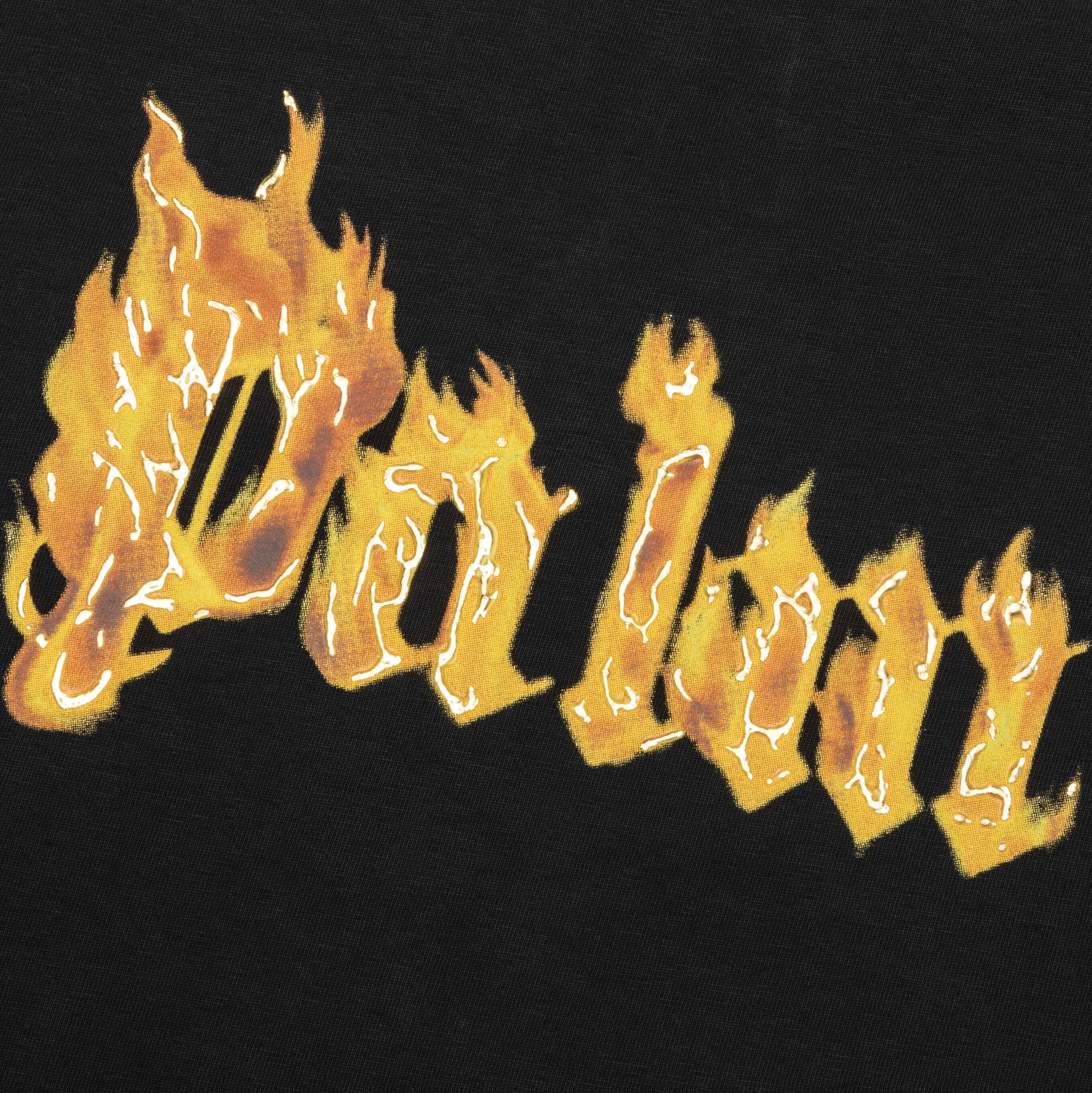 Burning Logo Tee - Black/Gold - Image 4