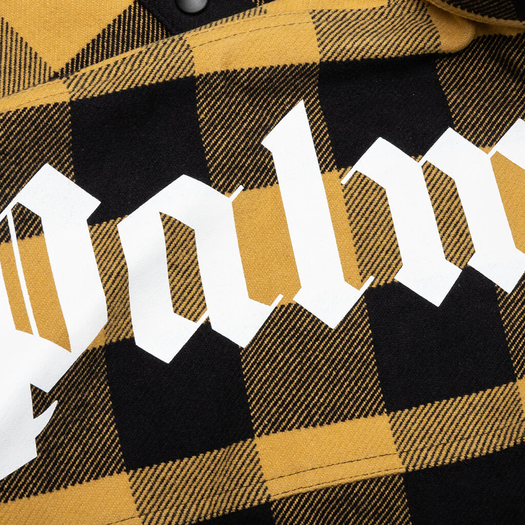 Classic Logo Overshirt - Gold/White - Image 4