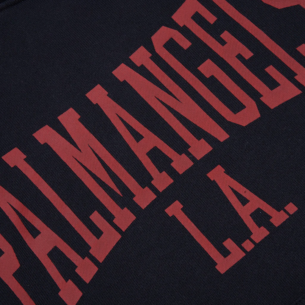 College Hoody - Black/Dark Red - Image 3