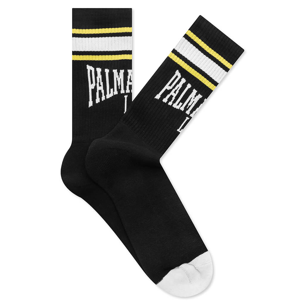 College Socks - Black/Off White