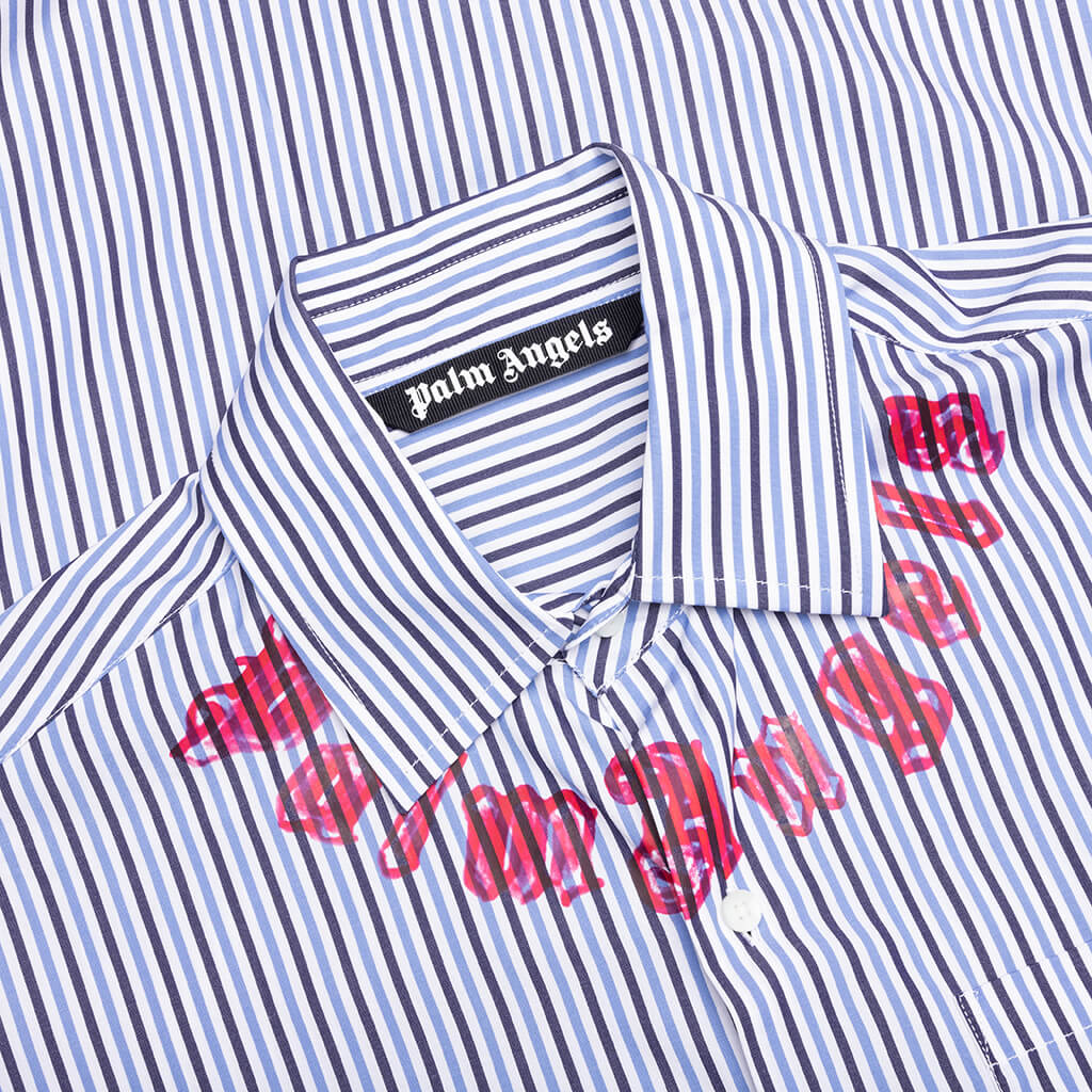 Neck Logo Neon Classic Shirt - Blue Fuchsia - Image 3