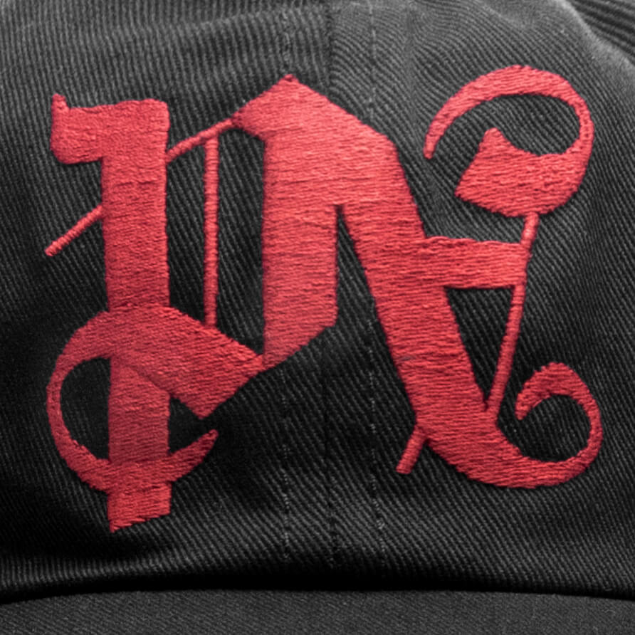 PA Monogram Embroidered Cap - Black Dark - Image 2