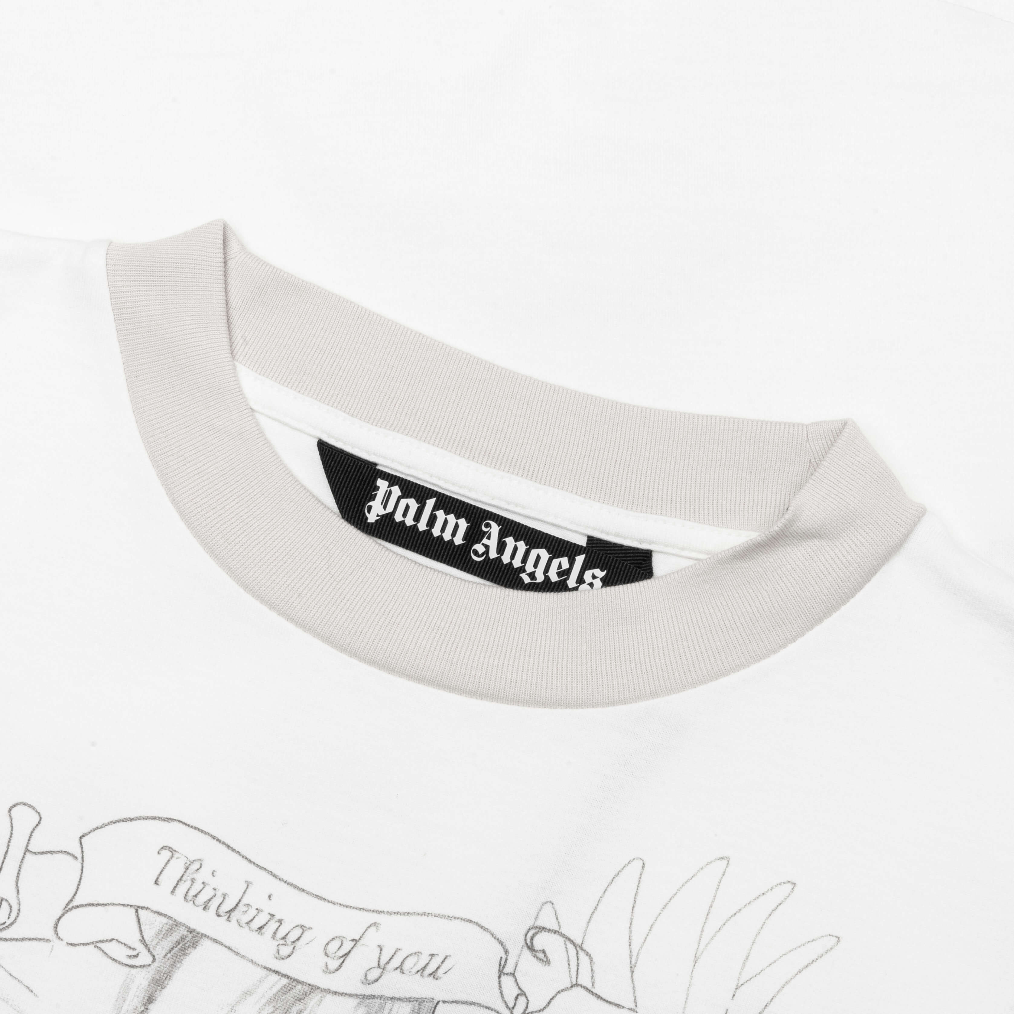 Portrait Pencil Over Tee - Off White/Grey - Image 3