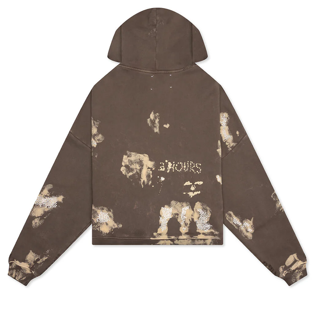 Been Amess Zip Hooded Sweatshirt - Brown - Image 2