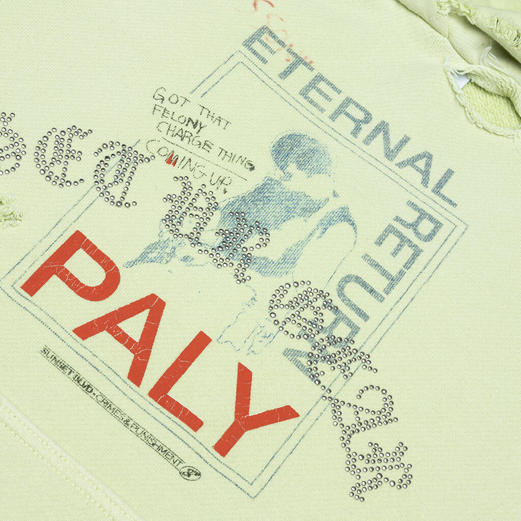 Eternal Return Hooded Sweatshirt - Light Green - Image 3