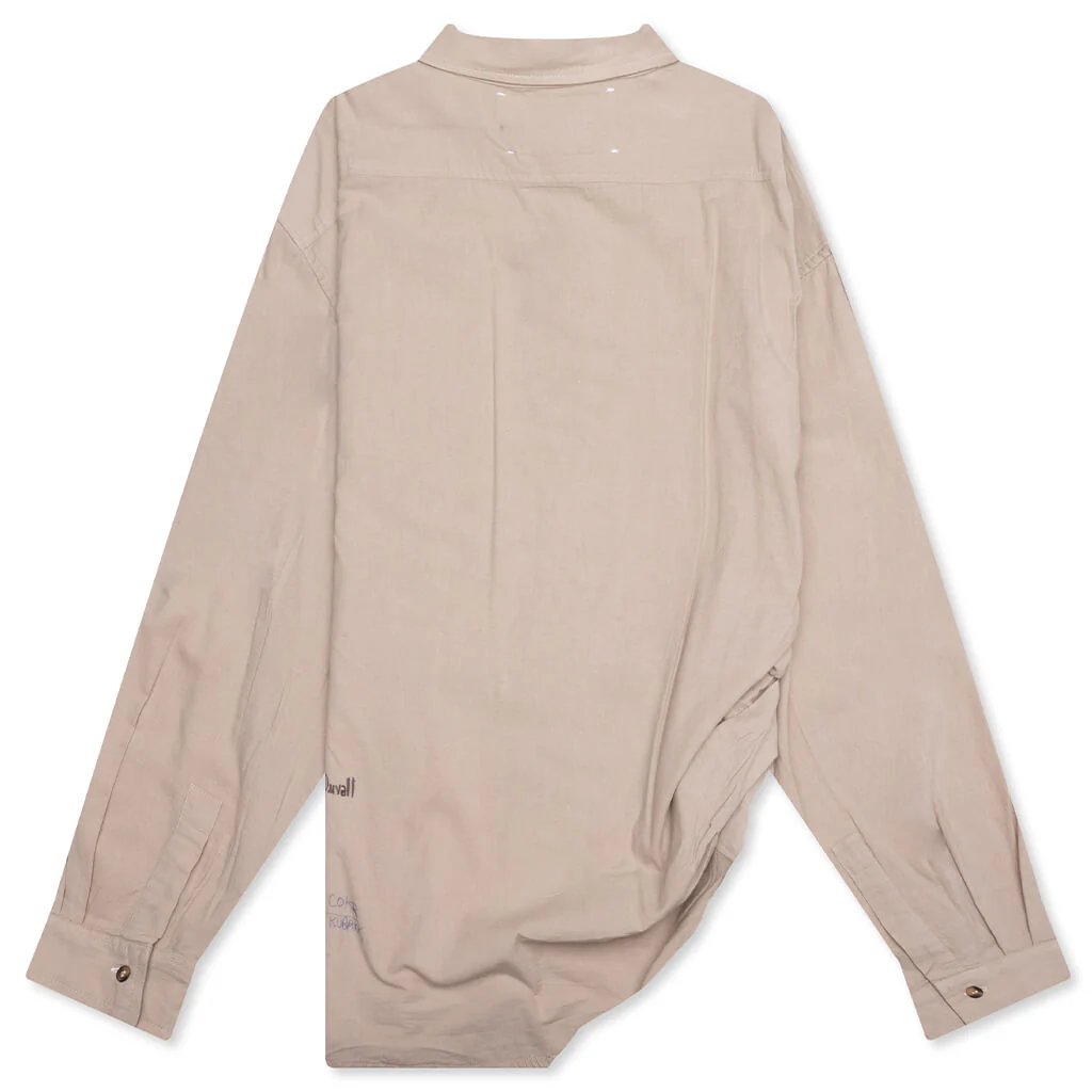 Eternal Youth Oversized Dress Shirt - Grey - Image 2