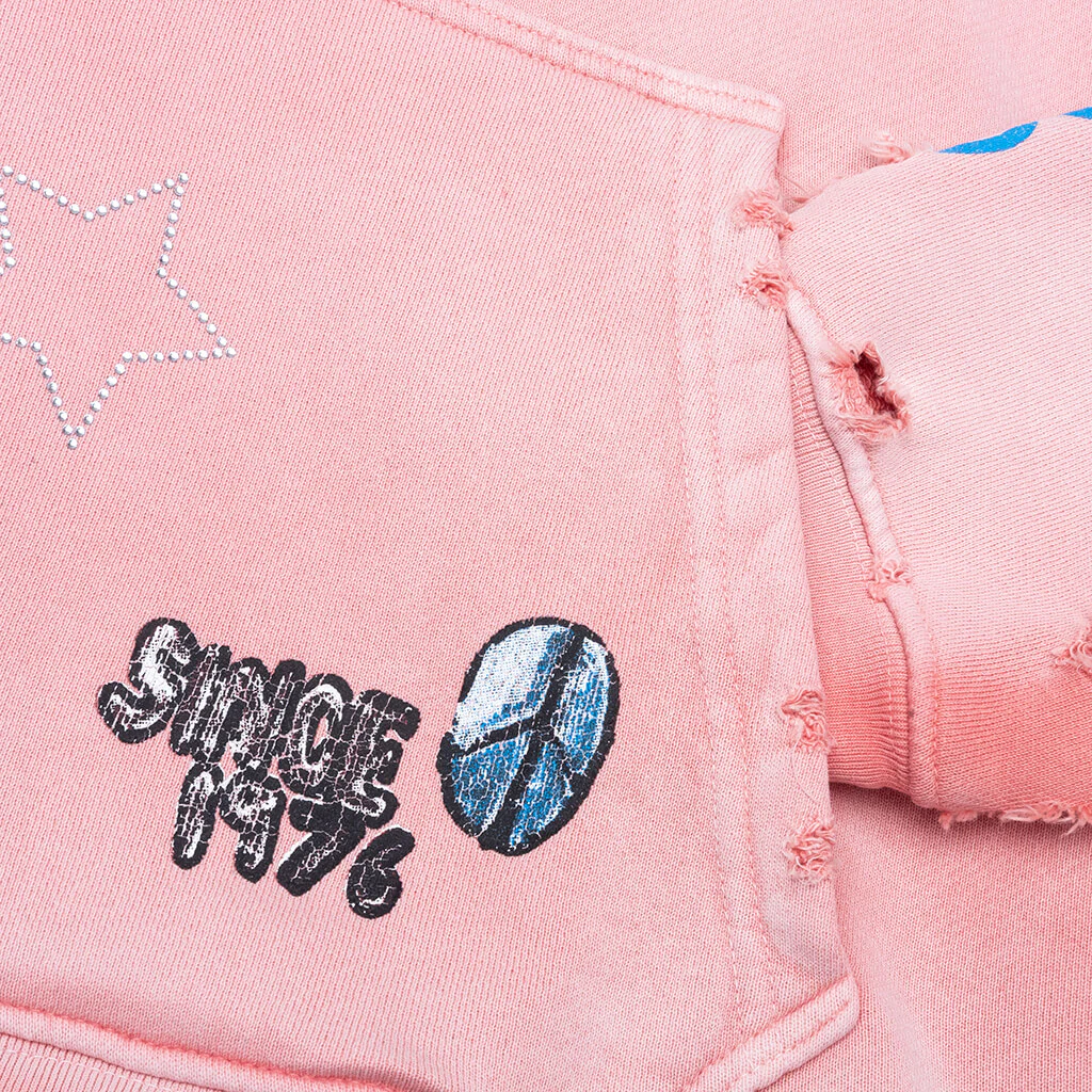 Oki Dog Hooded Sweatshirt - Pink - Image 4