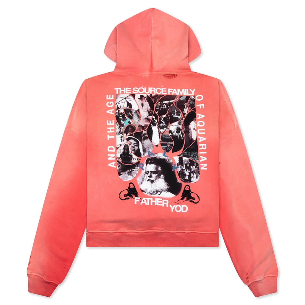 Source Family Hooded Sweatshirt - Red - Image 2