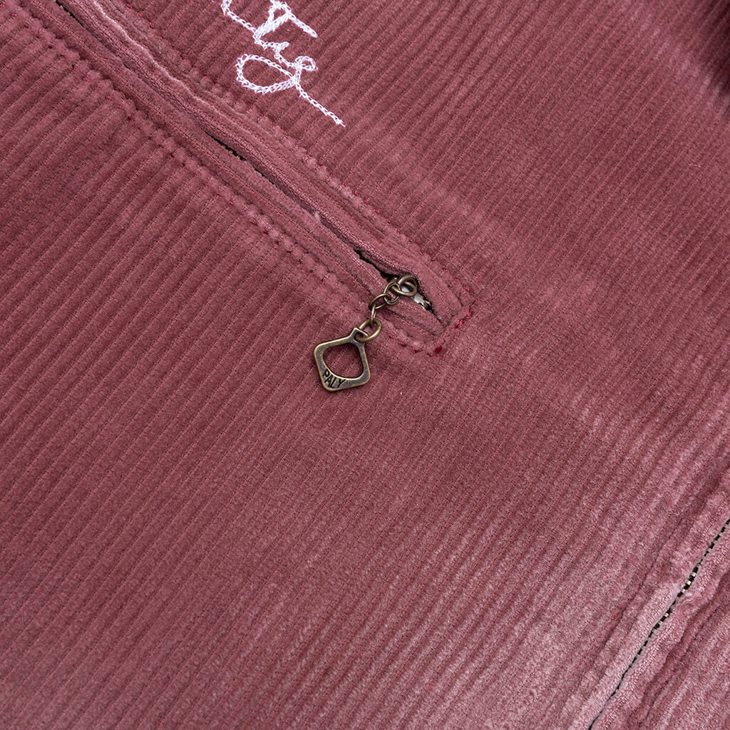 Synanon Cord Work Jacket - Burgundy - Image 4
