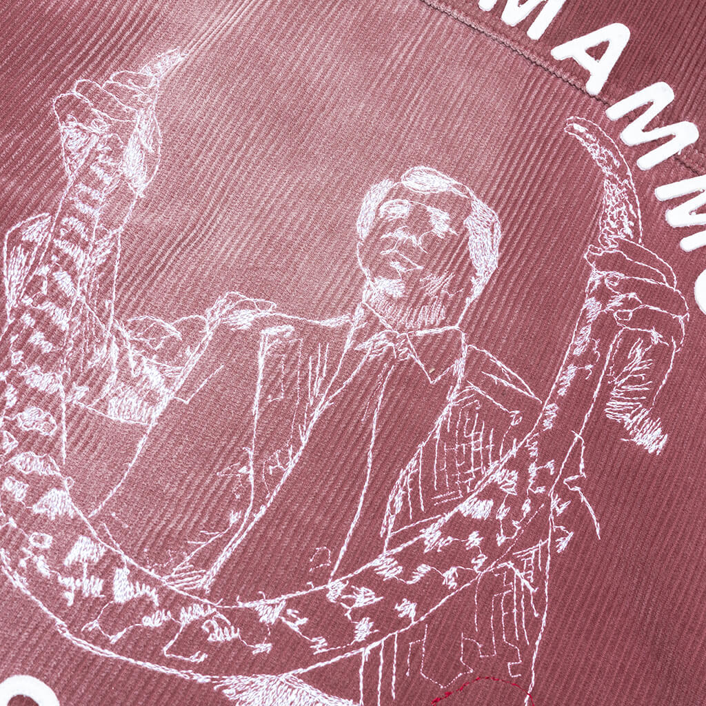 Synanon Cord Work Jacket - Burgundy - Image 5