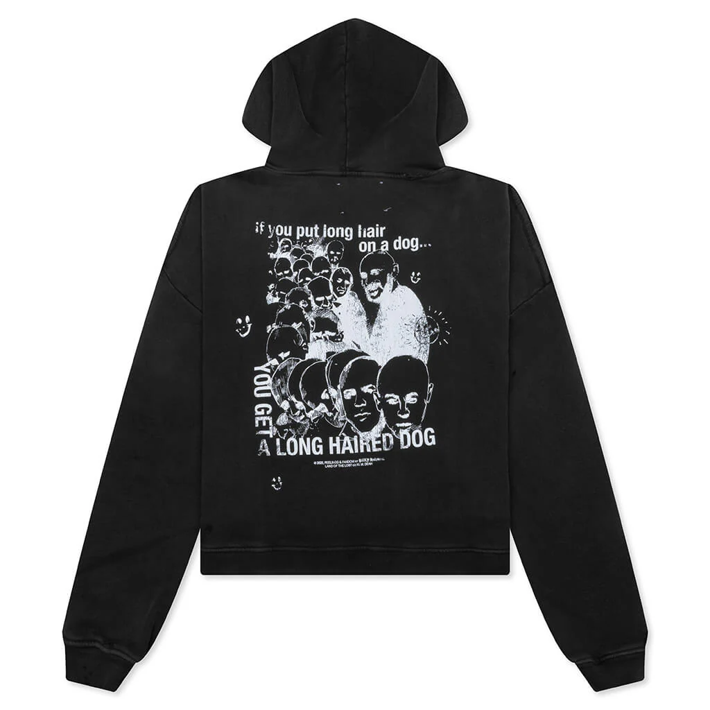 Synanon Hooded Sweatshirt - Black - Image 2